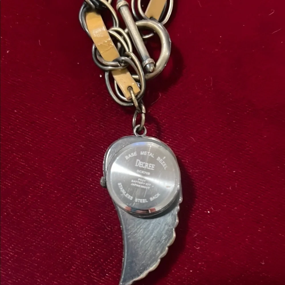 Decree Bronze Wing Charm Watch Bracelet